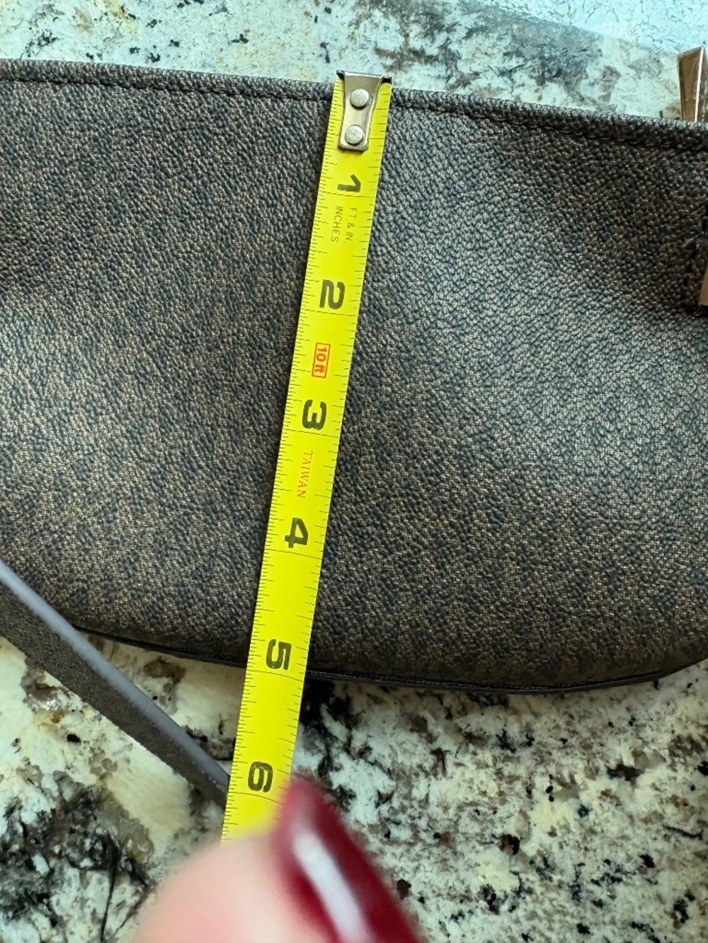 Michael Kors Signature Monogram Stripe Belt Bag Fanny Pack - Like New!